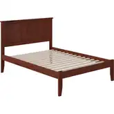 Madison Full Platform Bed in Walnut Wood