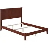 Madison Full Foundation Bed in Walnut Wood