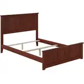 Madison Full Foundation Bed with Footboard in Walnut Wood