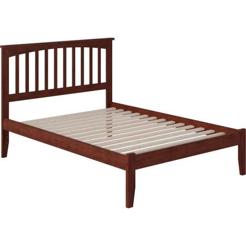 Mission Full Platform Bed in Walnut Wood