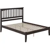 Mission King Platform Bed in Espresso Wood