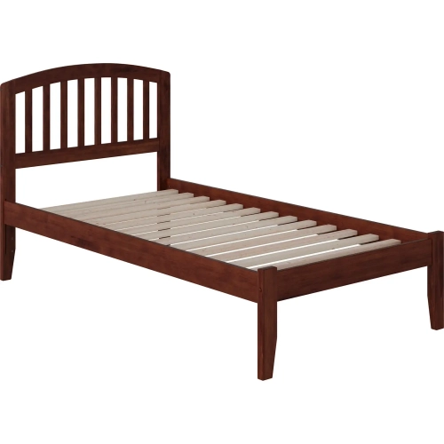 Richmond Twin XL Platform Bed in Walnut Wood
