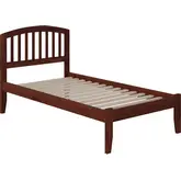 Richmond Twin XL Platform Bed in Walnut Wood