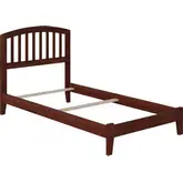 Richmond Twin XL Foundation Bed in Walnut Wood