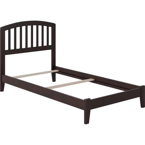 Richmond Twin Foundation Bed in Espresso Wood