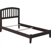 Richmond Twin Foundation Bed in Espresso Wood