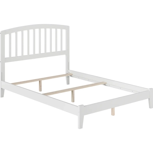 Richmond Full Foundation Bed in White Wood
