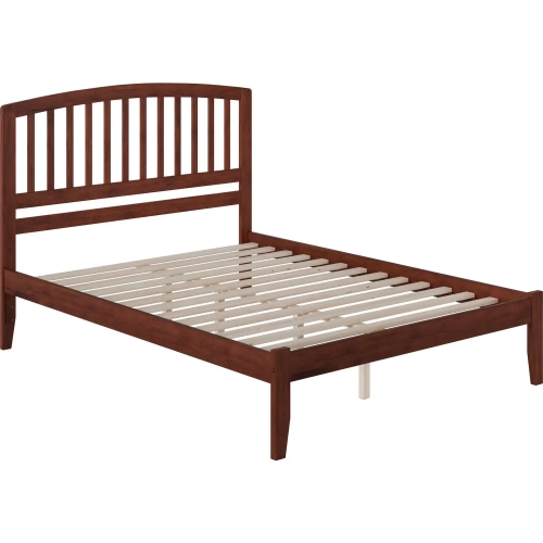 Richmond Queen Platform Bed in Walnut Wood