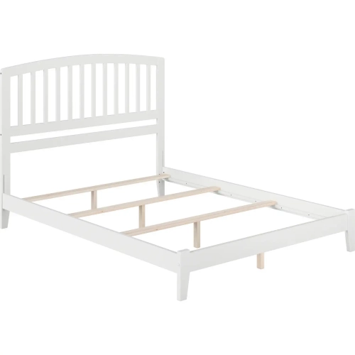 Richmond Queen Foundation Bed in White Wood