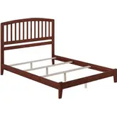 Richmond Queen Foundation Bed in Walnut Wood