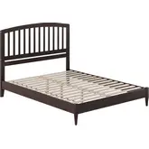 Quincy Queen Low Profile Platform Bed in Espresso Wood