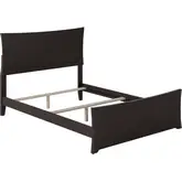 Metro Full Bed with Matching Footboard in Espresso