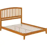 Richmond Queen Low Profile Platform Bed in Toffee Wood