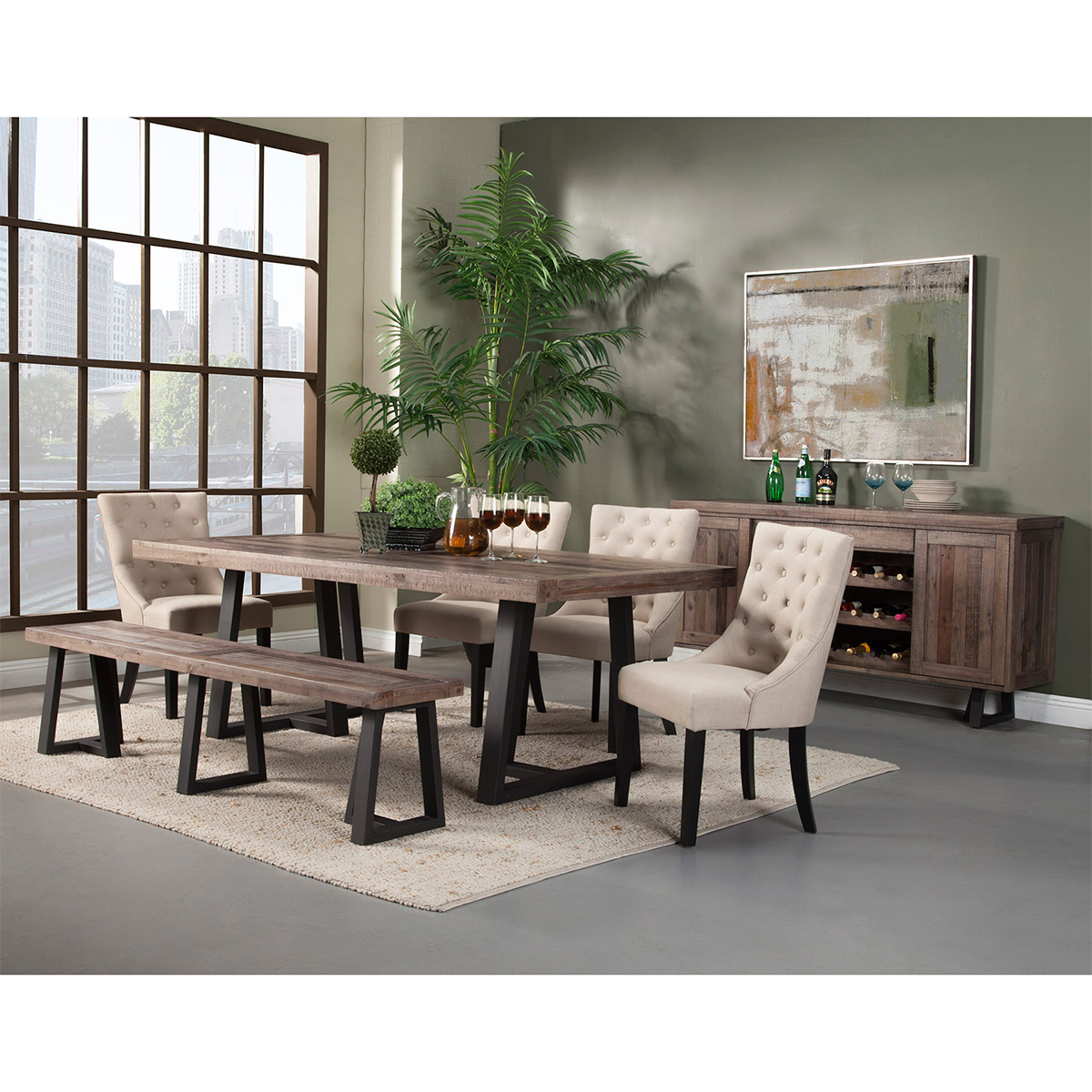 Alpine Furniture Prairie Sideboard - Thumbnail 4