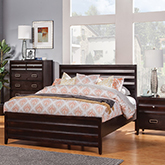 Legacy Queen Panel Bed in Black Cherry Finish