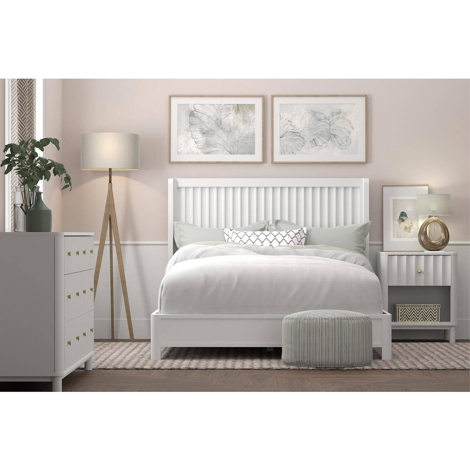 Alpine Furniture Stapleton Panel Bed - Thumbnail 5