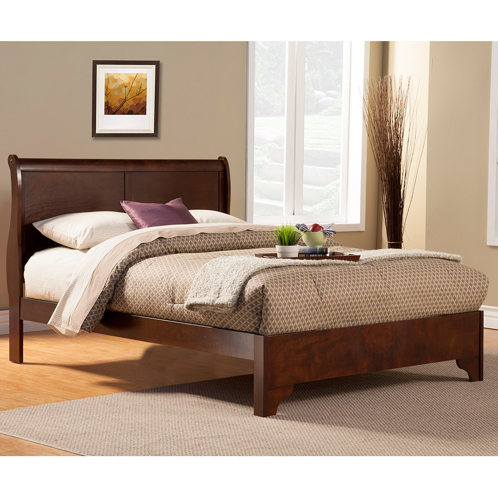 Alpine 2200CK West Haven California King Low Footboard Sleigh Bed in ...