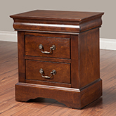 West Haven 2 Drawer Nightstand in Cappuccino Finish