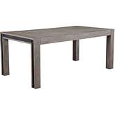 Fallon 72" Dining Table in Gray Pine & Black Faux Metal