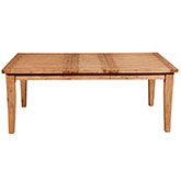 Aspen Extension Dining Table w/ Butterfly Leaf in Iron Brush Natural