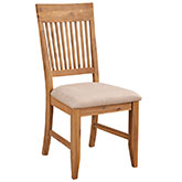 Aspen Slat Back Dining Chair in Iron Brush Natural (Set of 2)