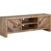Hayes 63" TV Stand Console in Wheat Finish Reclaimed Pine