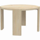 Sloane 47" Round Dining Table in Driftwood Finish Wood