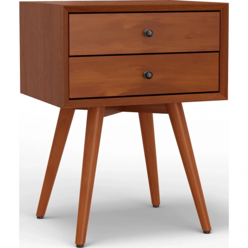 Flynn 18" Nightstand in Chestnut Finish Wood