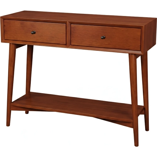 Flynn Console Table in Chestnut Brown Finish