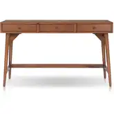 Flynn 52" Desk in Chestnut Brown Finish