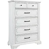 Clara Chest in White Mist Finish Wood