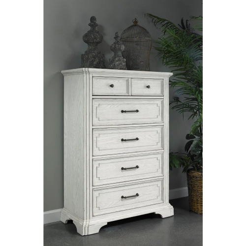 Clara Chest in White Mist Finish Wood