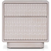 Danica Nightstand in White Wash Wood