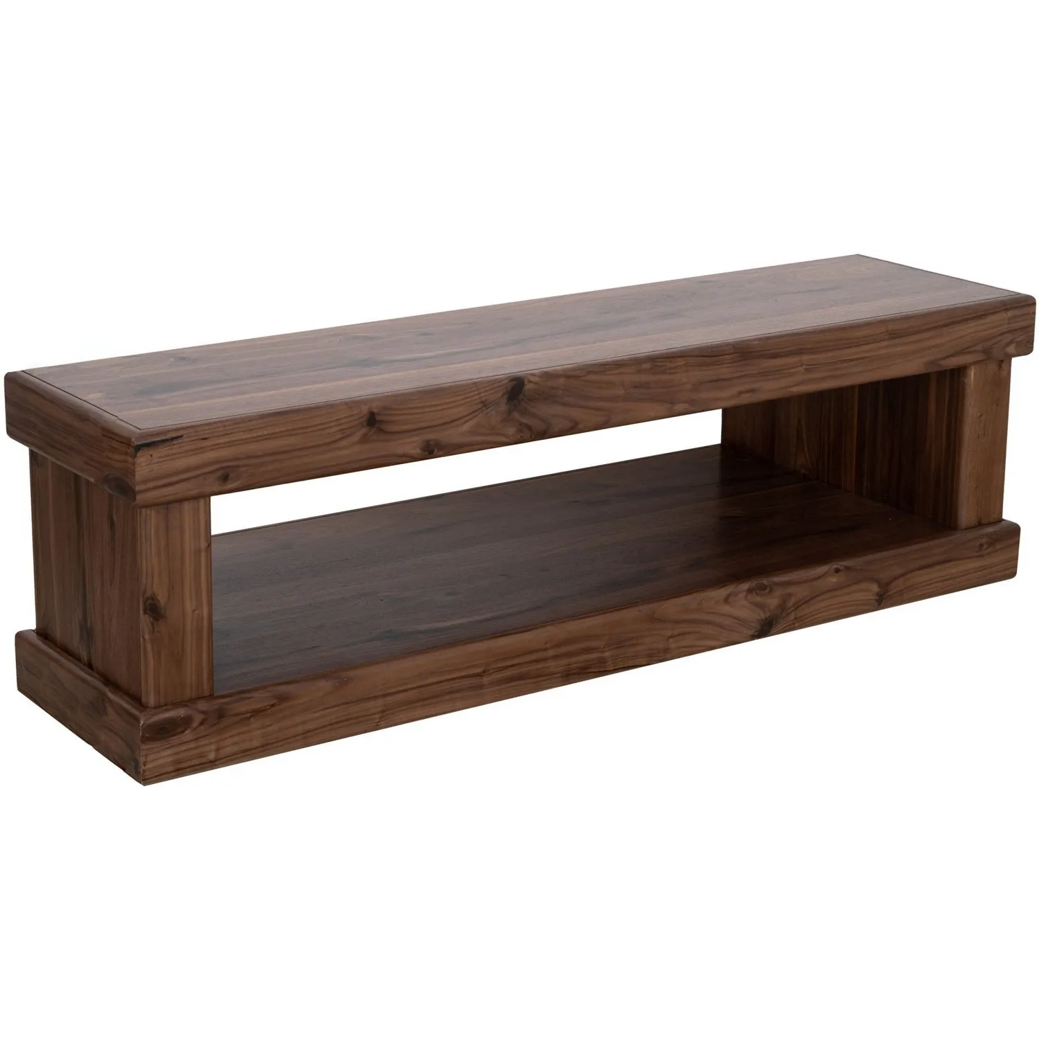 Sequoia Entry Bench Walnut Brown Finish