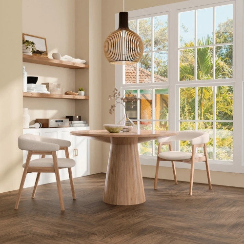 Cove 47" Round Dining Table in Natural