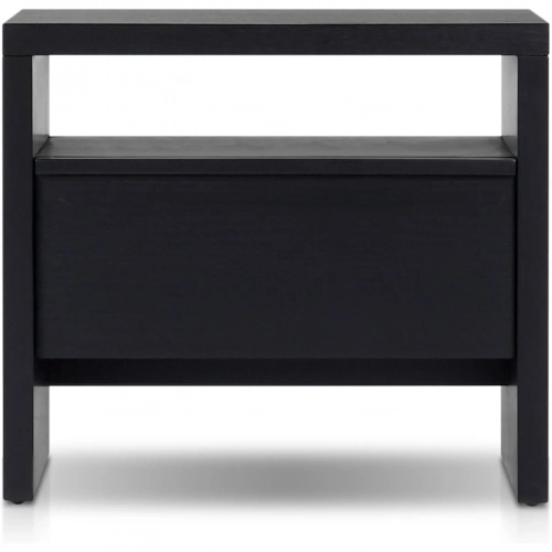 Flo Nightstand in Black Finish Wood