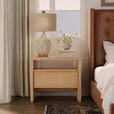Flo Nightstand in Natural Finish Wood