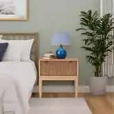 Roxanna Nightstand in Wood & Seagrass