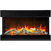 Tru View Slim 30" Indoor Outdoor 3 Sided Electric Fireplace with WIFI