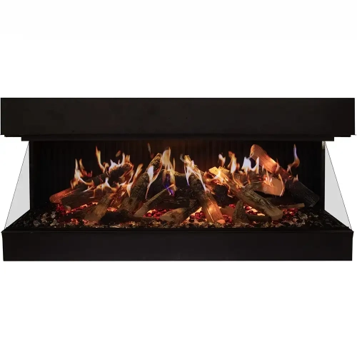 Signature MultiView 55" Indoor 3 Sided Built In Holographic Electric Fireplace