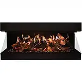 Signature MultiView 55" Indoor 3 Sided Built In Holographic Electric Fireplace