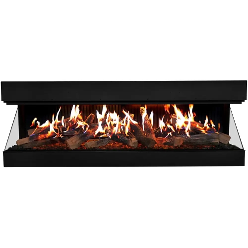 Signature MultiView 75" Indoor 3 Sided Built In Holographic Electric Fireplace