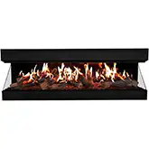 Signature MultiView 75" Indoor 3 Sided Built In Holographic Electric Fireplace