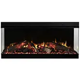Fire & Ice LumaForest 48" Indoor 3 Sided Built In Smart Electric Fireplace & Log Set