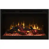 Fire & Ice RusticStone 30" Indoor Smart Built In Electric Fireplace with Log Set