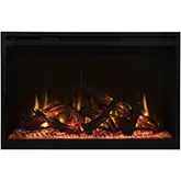 Fire & Ice RusticStone 42" Indoor Smart Built In Electric Fireplace with Log Set
