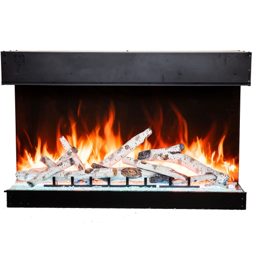 Tru View Bespoke 55" Indoor Outdoor 3 Sided Electric Fireplace with WIFI & Bluetooth