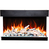 Tru View Bespoke 55" Indoor Outdoor 3 Sided Electric Fireplace with WIFI & Bluetooth