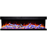 Tru View Bespoke 65" Indoor Outdoor 3 Sided Electric Fireplace with WIFI & Bluetooth