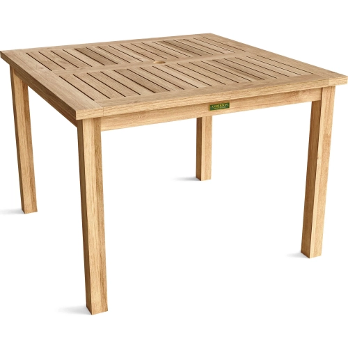 Bahama Outdoor 42" Square Dining Table in Solid Teak Wood